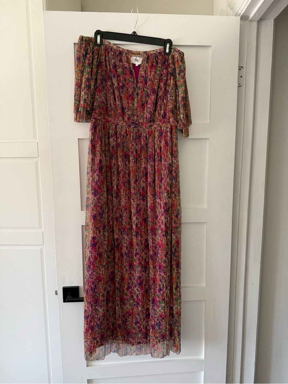 ba&sh Pink Floral Maxi Dress